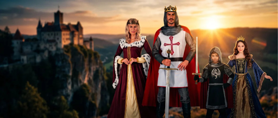 W WIDMANN MILANO Party Fashion Déguisement de chevalier noir pour enfants, costume médiéval, croisé, soldat, costume de carnaval W WIDMANN MILANO Party Fashion Déguisement de chevalier noir pour enfants, costume médiéval, croisé, soldat, costume de carnaval